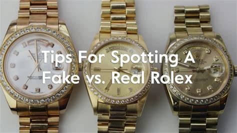 rolex presidential real vs fake|how to identify Rolex watches.